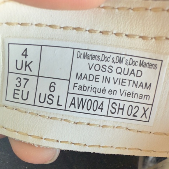 Dr. Martens Voss White Platform Sandals Size 6 - Picture 3 of 4